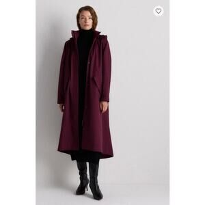 Weatherproof Stretch Trench Coat Barolo Burgundy Size S NWT